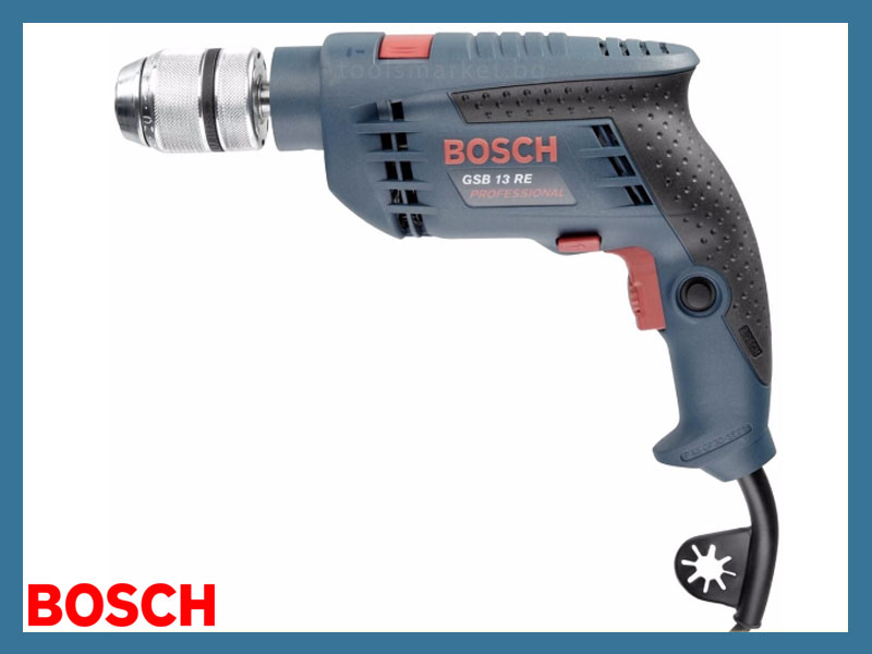 ударна бормашина на Bosch GSB 13 RE, 600 вата и патронник до 13 мм